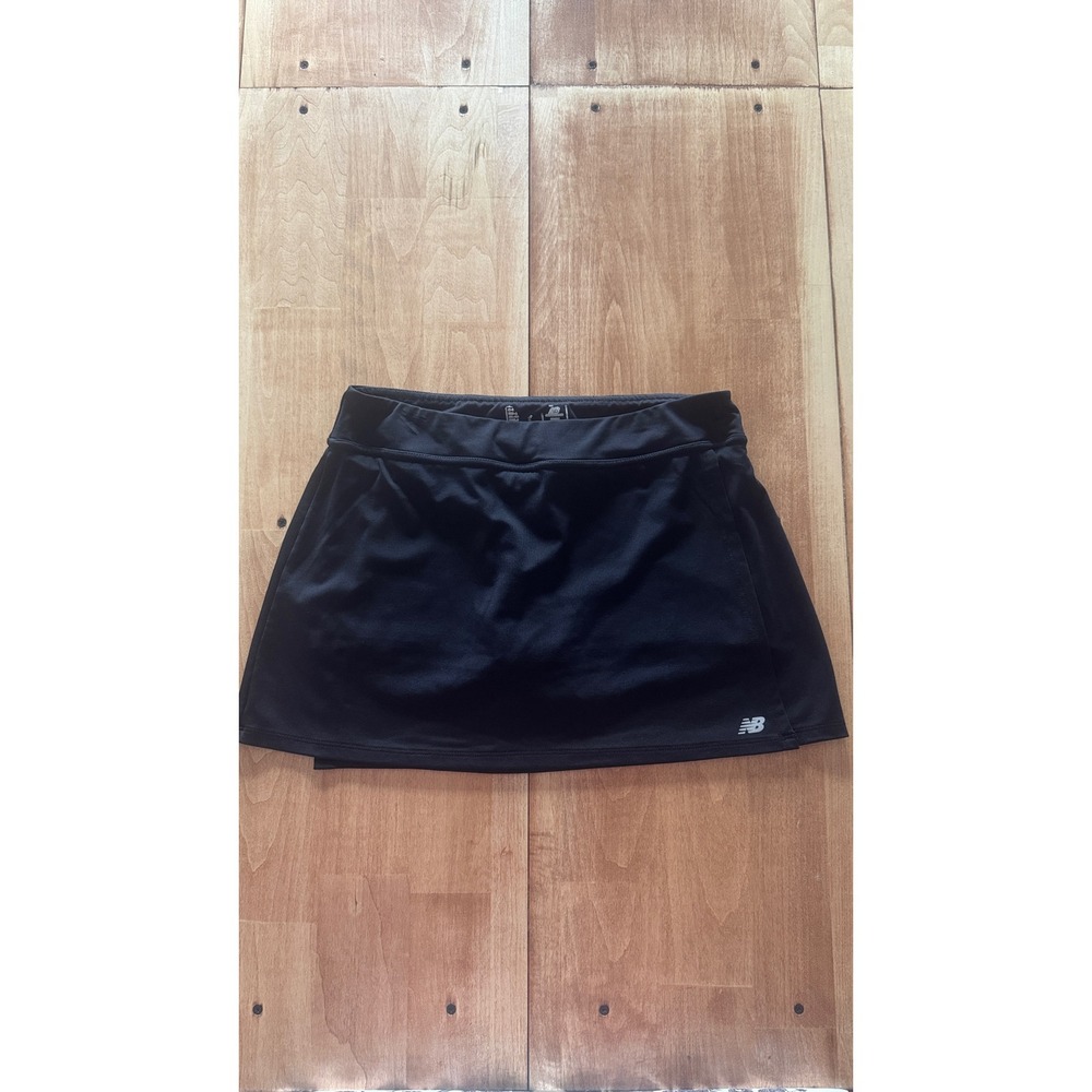New‎ Balance Womens Black Athletic Tennis Golf Skort Built In Shorts Size Small